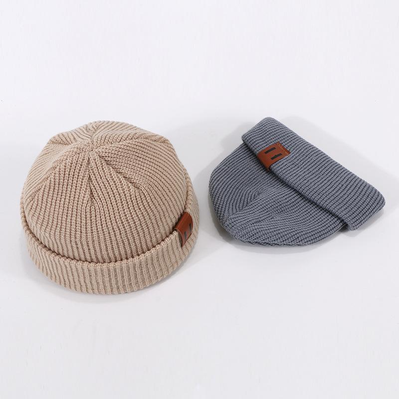 1 Pc Fashion Winter Knitted Beanie Hats for Men and Women Unisex Beanie Hat Hip Hop Cuffed Short Hat Warm Ribbed Bucket Hat, Multiple Colors to Choose