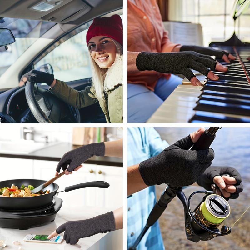 Non-slip Compression Gloves For Typing And Everyday Tasks - Lightweight And Comfortable Gloves That Help Improve Circulation