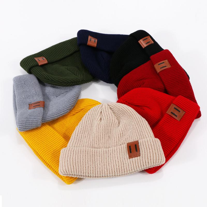 1 Pc Fashion Winter Knitted Beanie Hats for Men and Women Unisex Beanie Hat Hip Hop Cuffed Short Hat Warm Ribbed Bucket Hat, Multiple Colors to Choose