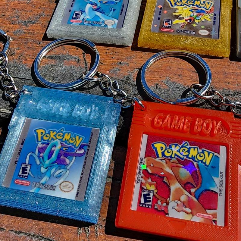 Custom Retro Game Keychains - Personalized Holographic Classic Video Games