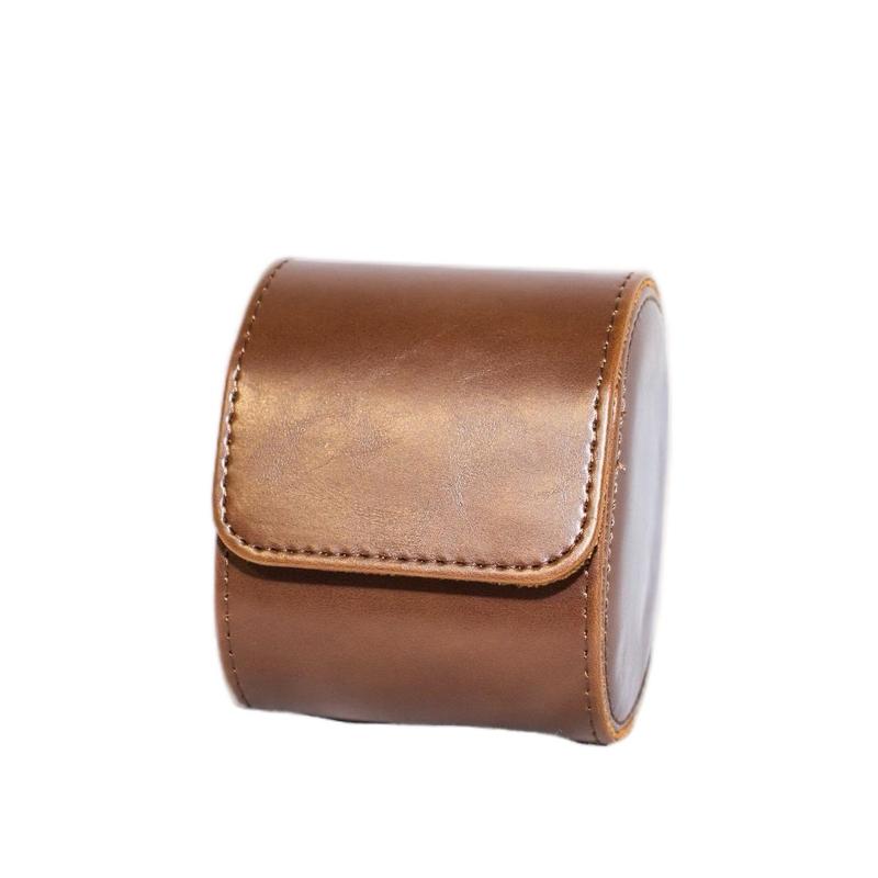 Five Star Leather Watch Case for Men and Woman - Sculpted to hold one Watch. multi-function unisex Travel Luggage carry-on luggage