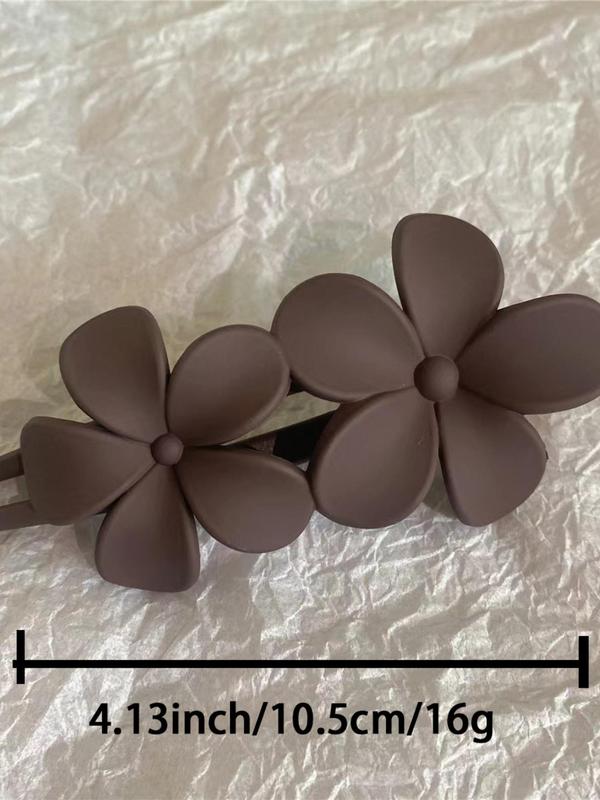 Minimalist Temperament Flower Design Hair Clips, Fashionable Hair Accessories for Women & Girls, Cute Lovely Hairwear for Daily Used