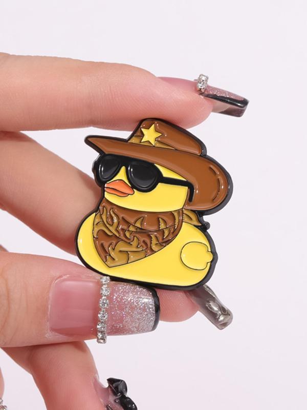 Cartoon Duck Design Brooch, Cute Animal Design Brooch, Fashion Accessories for Women & Men, Trendy All-match & Exquisite Brooch for Birthday Gift