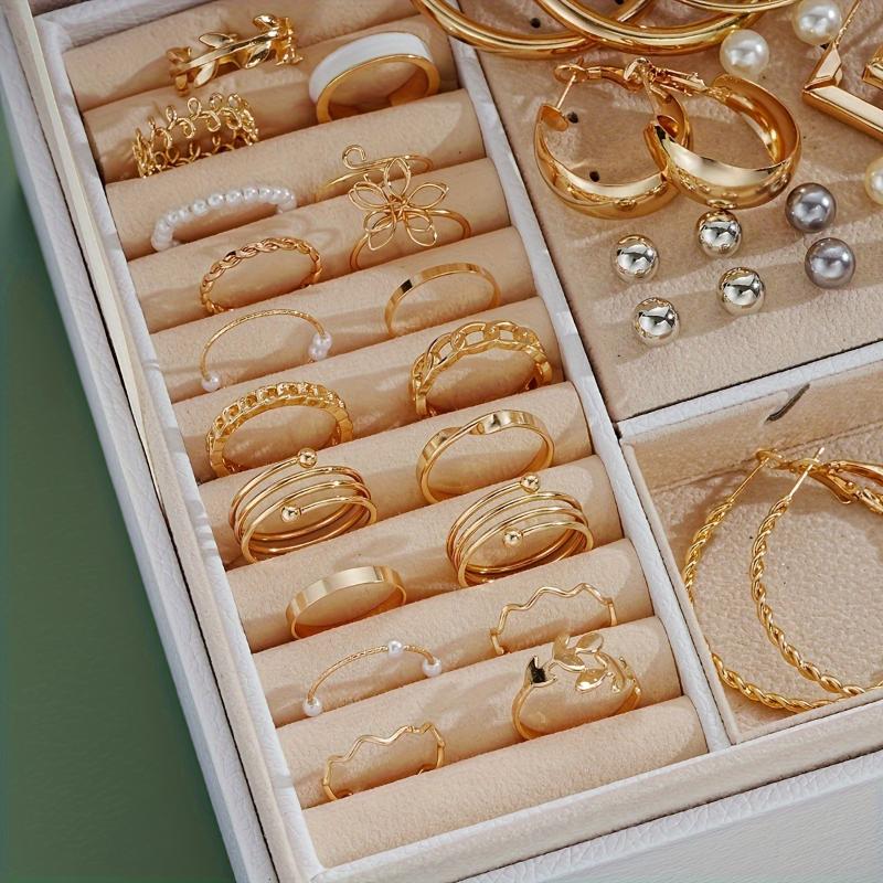 86pcs Chic Jewelry Set, Including Necklaces, Earrings, Rings, Match Daily Outfits Party Accessories Casual Dating Decor (No Box) necklace