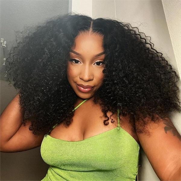 Wiggins 250% Density 13x4 HD Lace Frontal Wig Big Short Curly Lace Front Wig Full And Thick Human Hair Pre Plucked 7*4 Ready Go Wig Pre Cut Lace Pre Bleached Knots Wigs