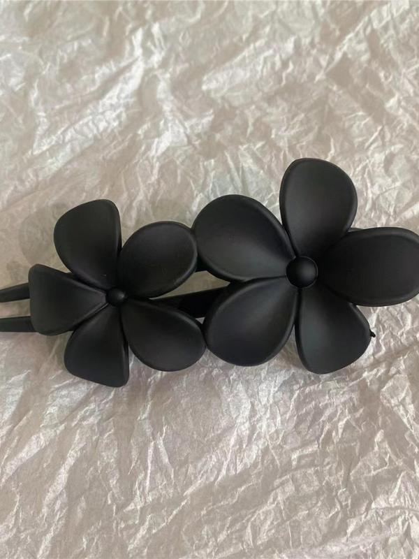 Minimalist Temperament Flower Design Hair Clips, Fashionable Hair Accessories for Women & Girls, Cute Lovely Hairwear for Daily Used