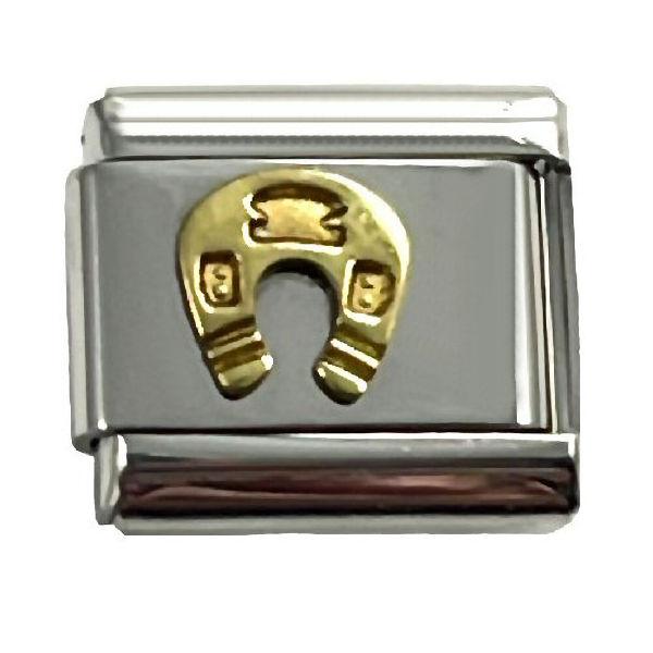 Italian Charm Link Horseshoe Charm 9mm - Unisex