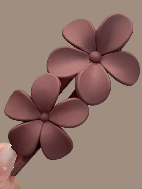 Minimalist Temperament Flower Design Hair Clips, Fashionable Hair Accessories for Women & Girls, Cute Lovely Hairwear for Daily Used