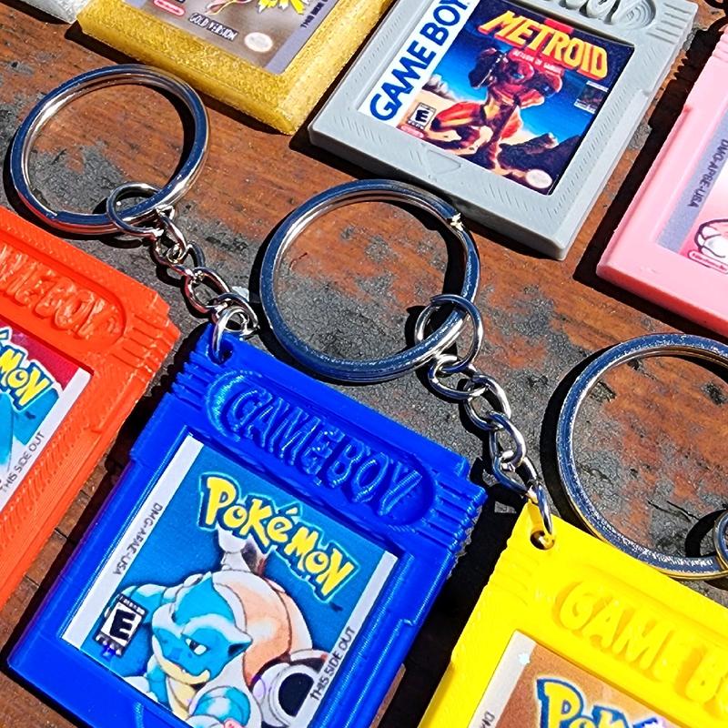 Custom Retro Game Keychains - Personalized Holographic Classic Video Games