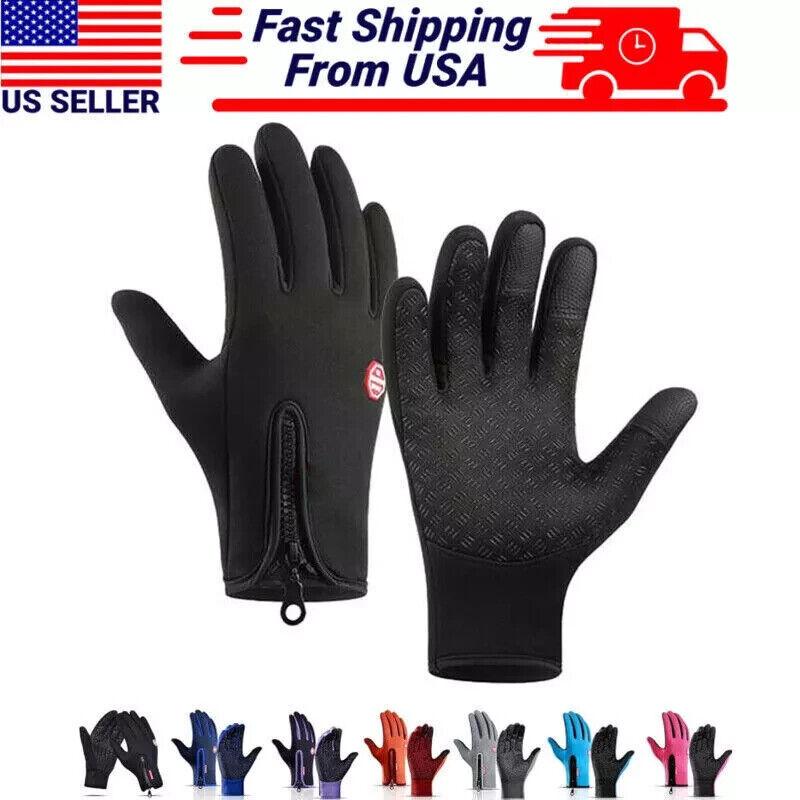 Winter Gloves Thermal Windproof Waterproof Touch Screen Warm Mittens Men Women Does not apply