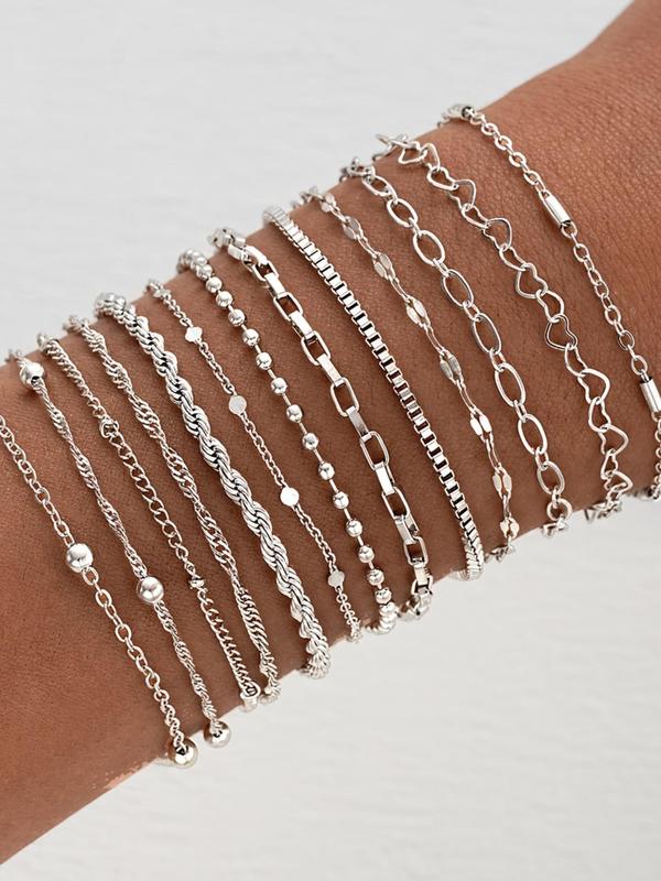 Women's Elegant Minimalist Chain Bracelets, Trendy Exquisite Bracelet, Chic All-match Vintage Jewelry As Gift for Girlfriend