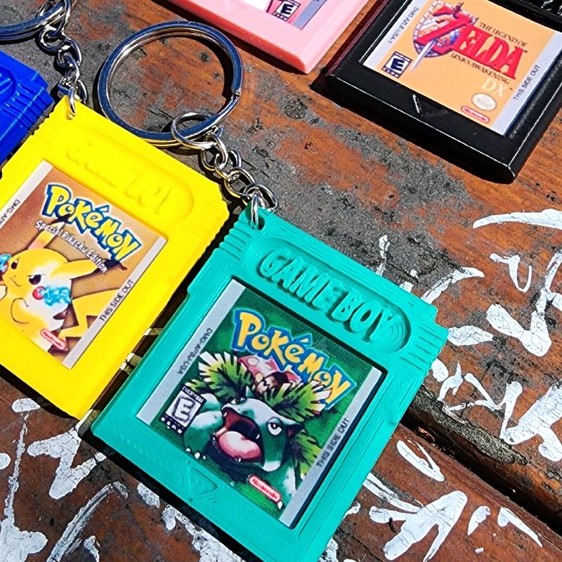 Custom Retro Game Keychains - Personalized Holographic Classic Video Games