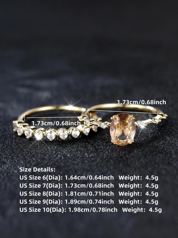 Women's Elegant Rhinestone Decorated Ring, Exquisite Trendy Ring, Fashionable Jewelry for Women As Engagement Wedding Party Jewelry