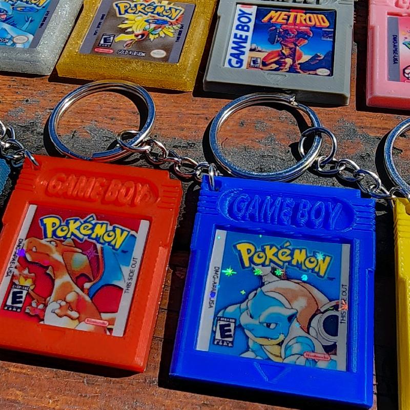 Custom Retro Game Keychains - Personalized Holographic Classic Video Games