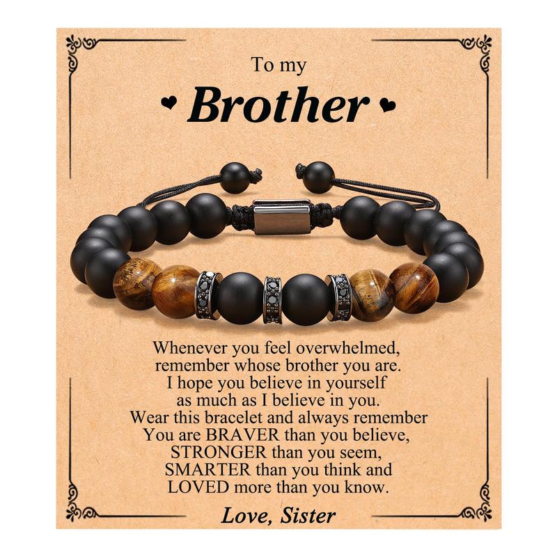 Adjustable Bracelet for Boys Men Anniversary Birthday Christmas Graduation Gift for Him Son Brother