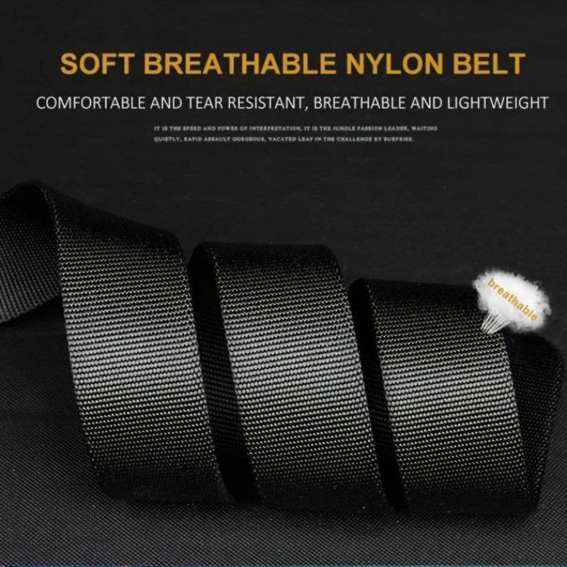 Adjustable Tactical Belt,   Outdoor Hunting Battle Survival Nylon Belt, Multifunctional Military Tool Belt for Men