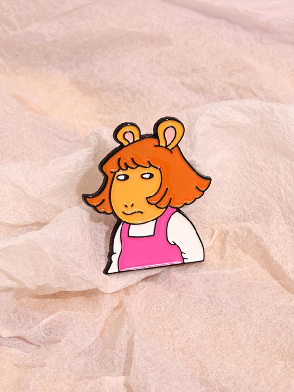 Cartoon Character Enamel Brooch, Cute Badge for Backpack & Clothes, Fashion Accessories for Women & Men