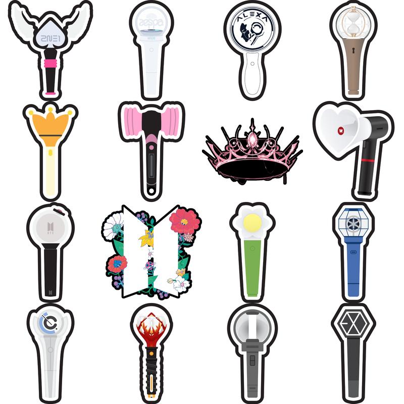 KPop Lightstick Acrylic Pins 1.5