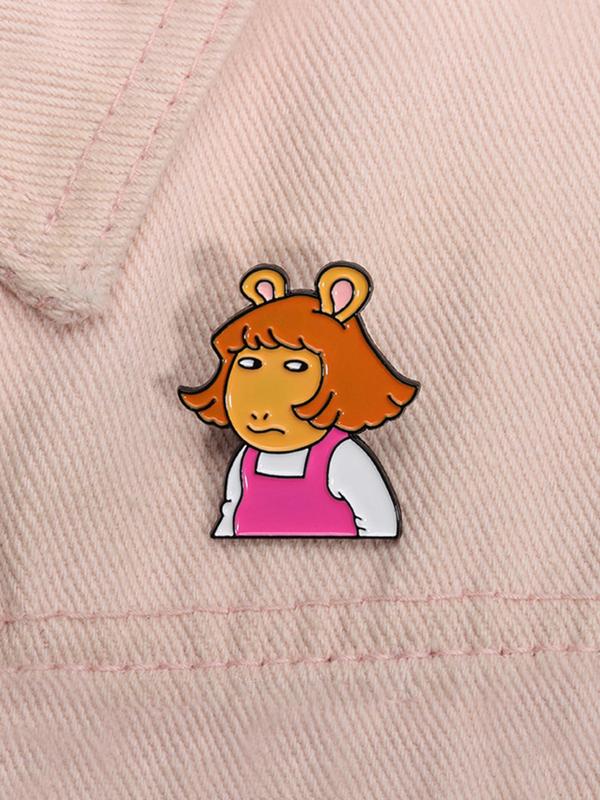 Cartoon Character Enamel Brooch, Cute Badge for Backpack & Clothes, Fashion Accessories for Women & Men