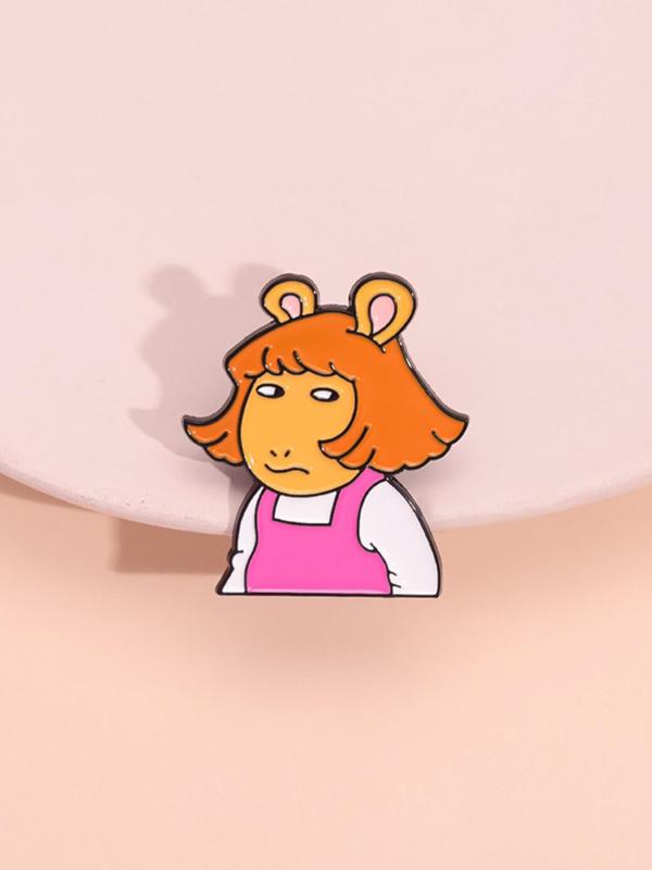 Cartoon Character Enamel Brooch, Cute Badge for Backpack & Clothes, Fashion Accessories for Women & Men