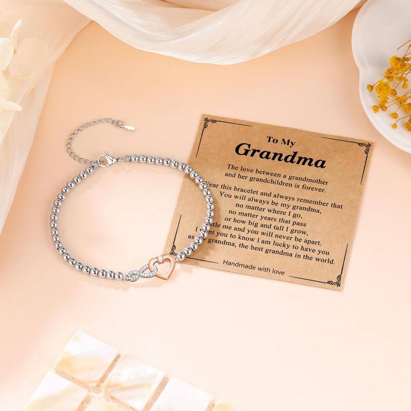 Grandma Gifts, Mother Daughter Gifts, Valentine's Day Mother's Day Christmas Gifts for Grandma Granddaughter Mom Daughter Bracelet