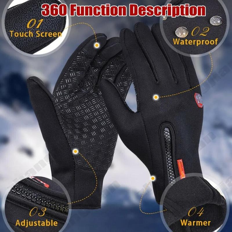 [Tiktop Best seller] Thermal Windproof Waterproof Winter Gloves Touch Screen Warm Mittens Men Women