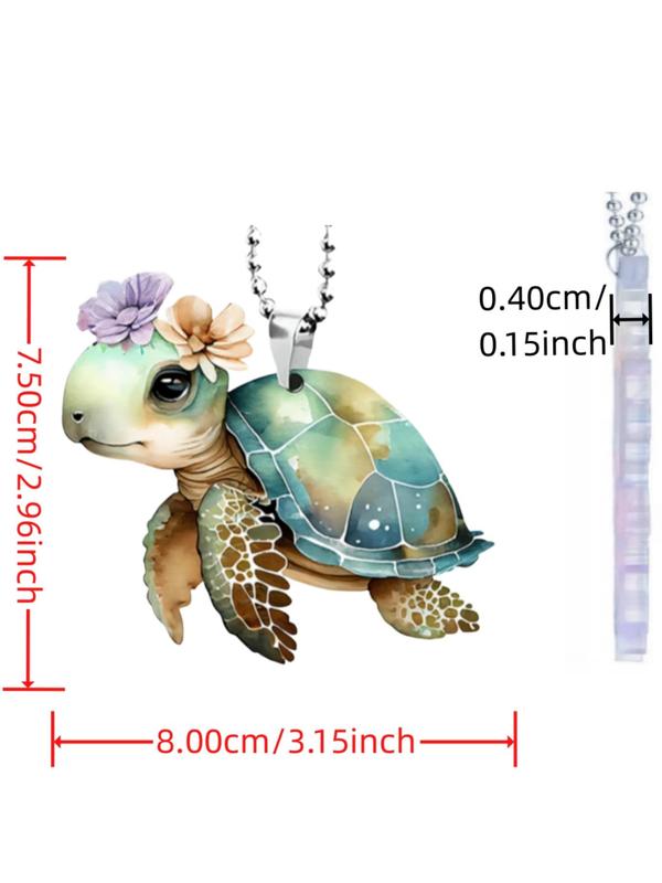 Cute Turtle Shaped Keychain, Acrylic Keychain for Car Bag Decoration, Exquisite Bag Pendant Keychain