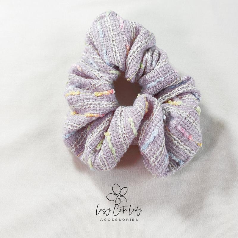 Sweet Candy Delight Fabric Hair Scrunchie