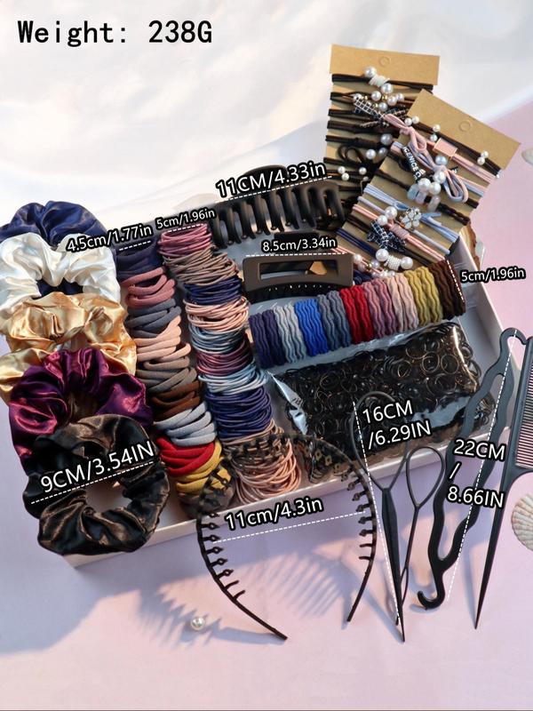 Hair Accessories Set, Hair Scrunchies & Hairbands & Hair Claw Clip Hair Styling Tool Set, Fashion Hair Accessories for Women & Girls