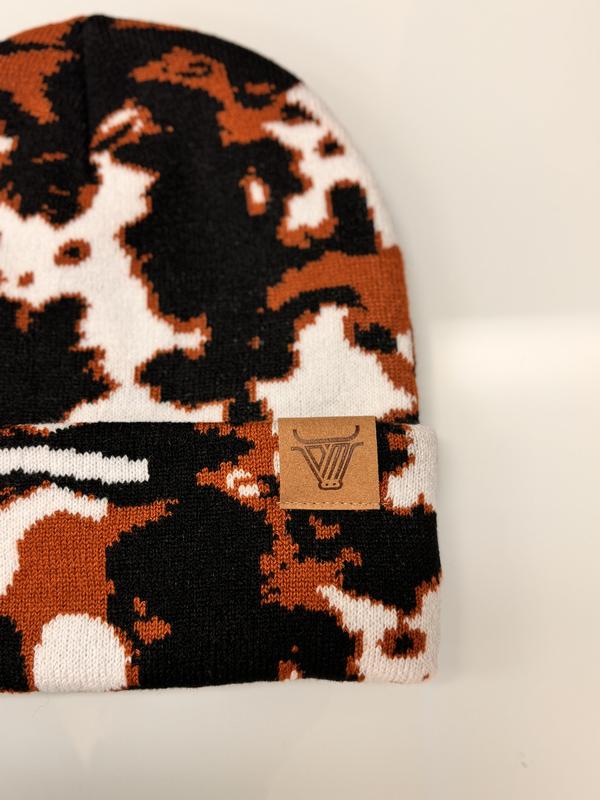 Dani Morgans Cow Print Beanie