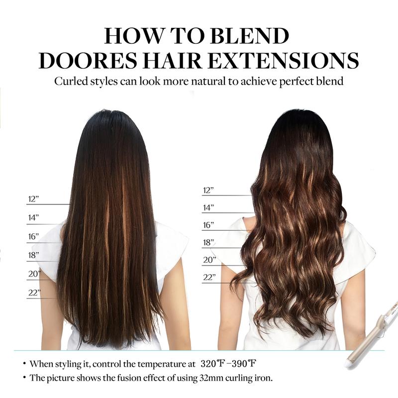 Doores Wire Hair Extensions Remy Human Hair Extensions