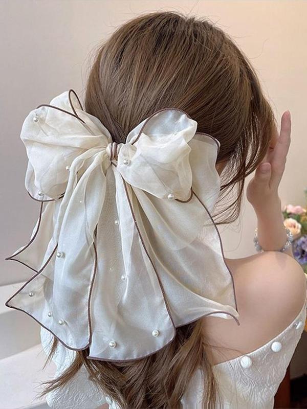 Women's Elegant Bowknot Design Hair Clip, Cute Trendy Hair Clip for Women and Girls, Fashion Hair Accessories for Daily & Party Decoration