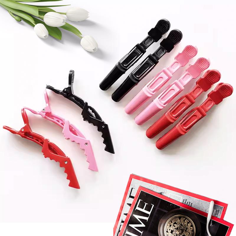 1 Count Solid Color Alligator Hair Clips Hot Dye Clip Hairdressing Hair Pins Multi Prupose Wig Clip Non Slip Hairpin Heatless Styling Tool For Women