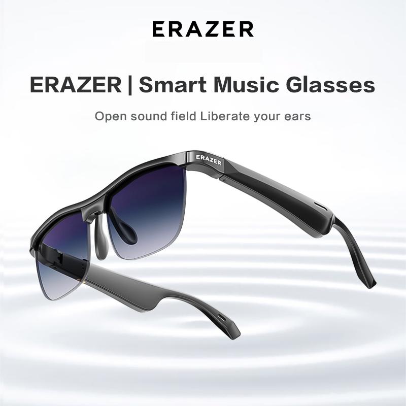 ERAZER Wireless Bluetooth smart glasses, multi-functional blue light blocking glasses for listening to music and making phone calls, stylish autumn and winter sun protection, Bluetooth compatible