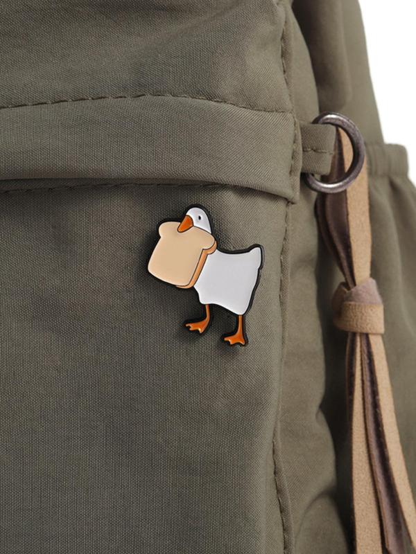 Cute Duck Design Brooch, Fashion Alloy Badge for Backpack & Hat & Clothes Collar, Trendy All-match & Exquisite Brooch for Birthday Gift