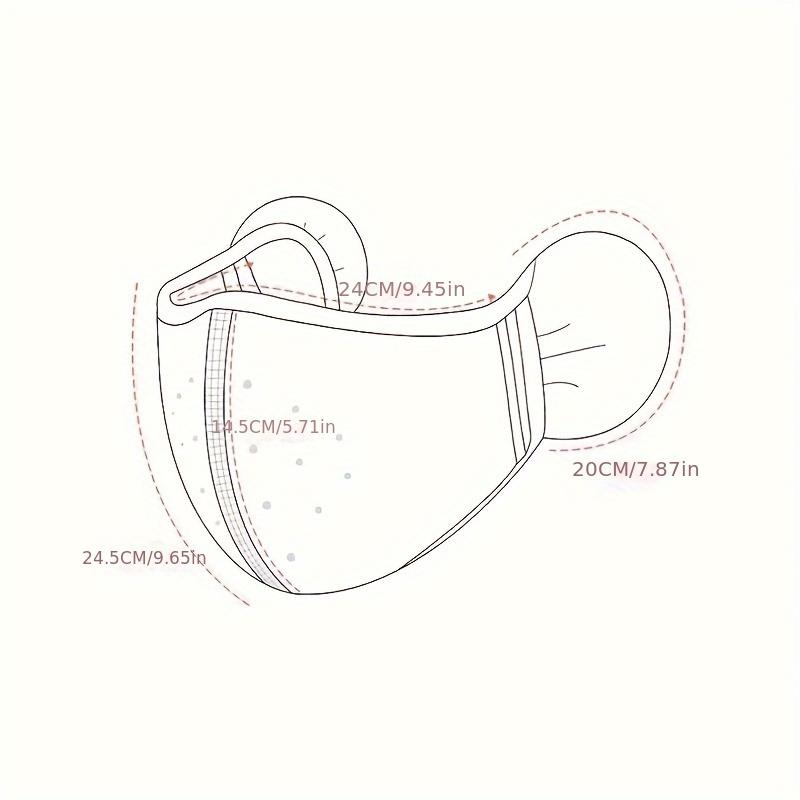 Bohemian Style Thickened Warm Face Mask with Ear Protection-Breathable, Reusable, Windproof, Suitable for Autumn and Winter Riding