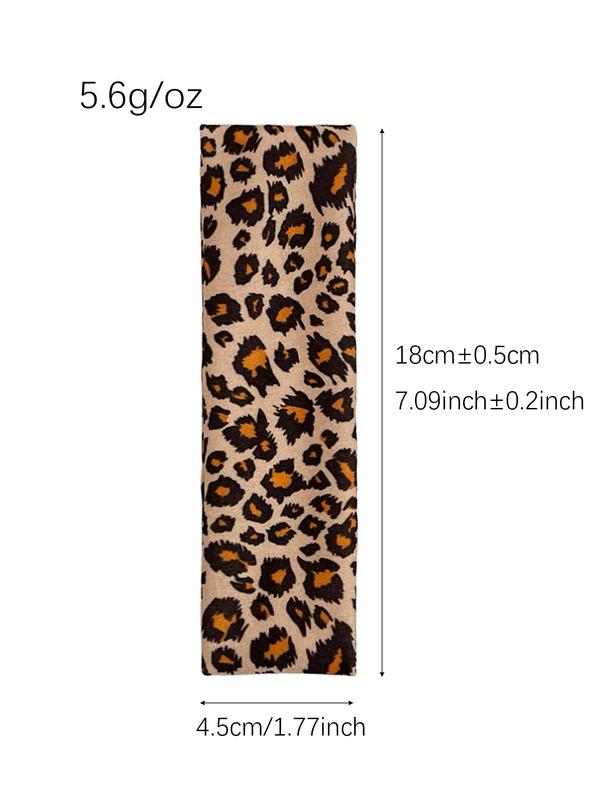 Boho Style Leopard Print Hair Band, Fashionable Hair Accessories for Women & Girls, Casual Versatile Hair Accessories for Daily Wear