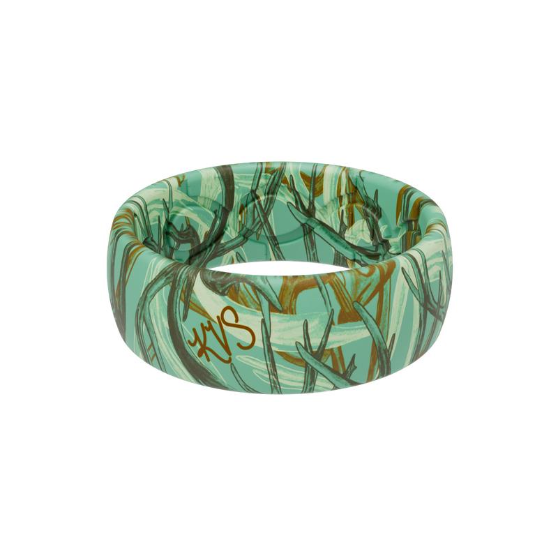 Katie Van Slyke Teal Antlers Ring