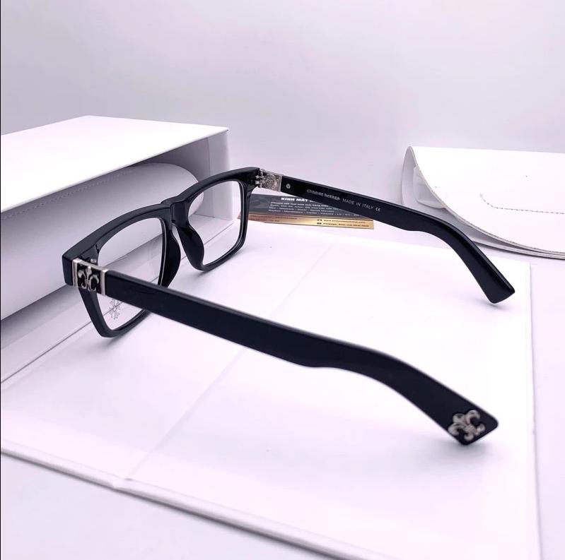 Chr0me He@rt Unisex Glasses with Eyeglass Case and Microfibre Cleaning Cloth