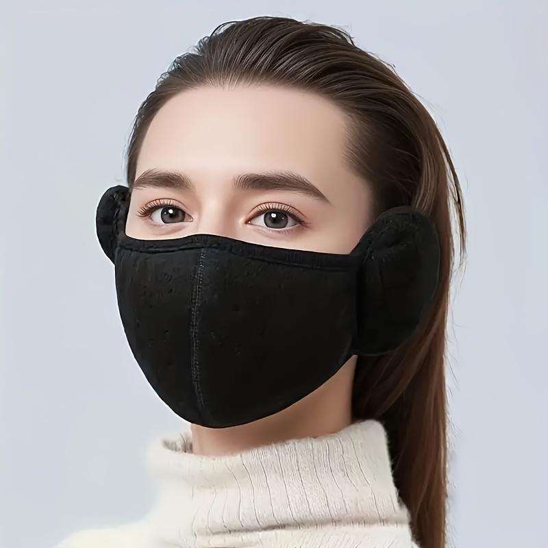 Bohemian Style Thickened Warm Face Mask with Ear Protection-Breathable, Reusable, Windproof, Suitable for Autumn and Winter Riding