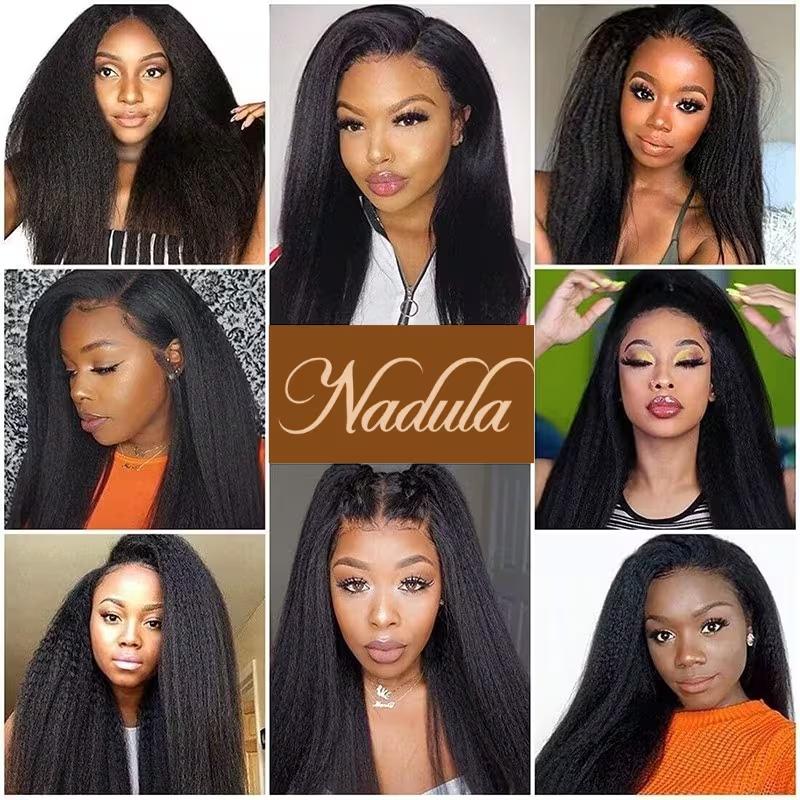 Nadula Wholesale Best Yaki Straight Hair Weave 3 Bundles Virgin Human Hair Extensions Cheap Remy Hair