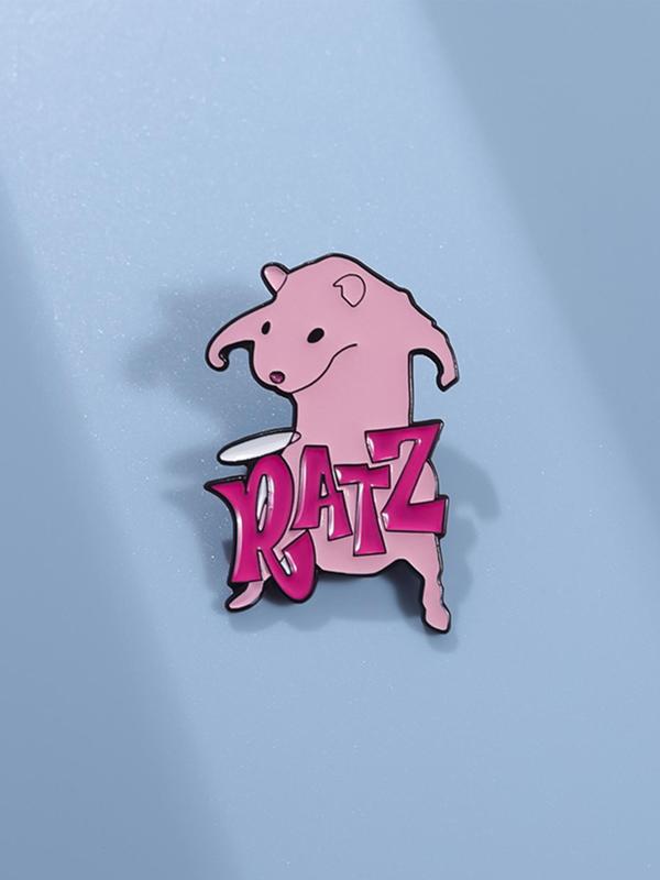 Fashionable Creative Cartoon Animal Design Brooch, Cute Rat Design Brooch, Fashion Clothes Accessories for Women & Men