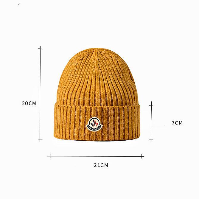 Moncler Knitted Hip Hop Beanie Hat for Men&Women,2024 New Autumn Winter Warm Cap with Embroidery