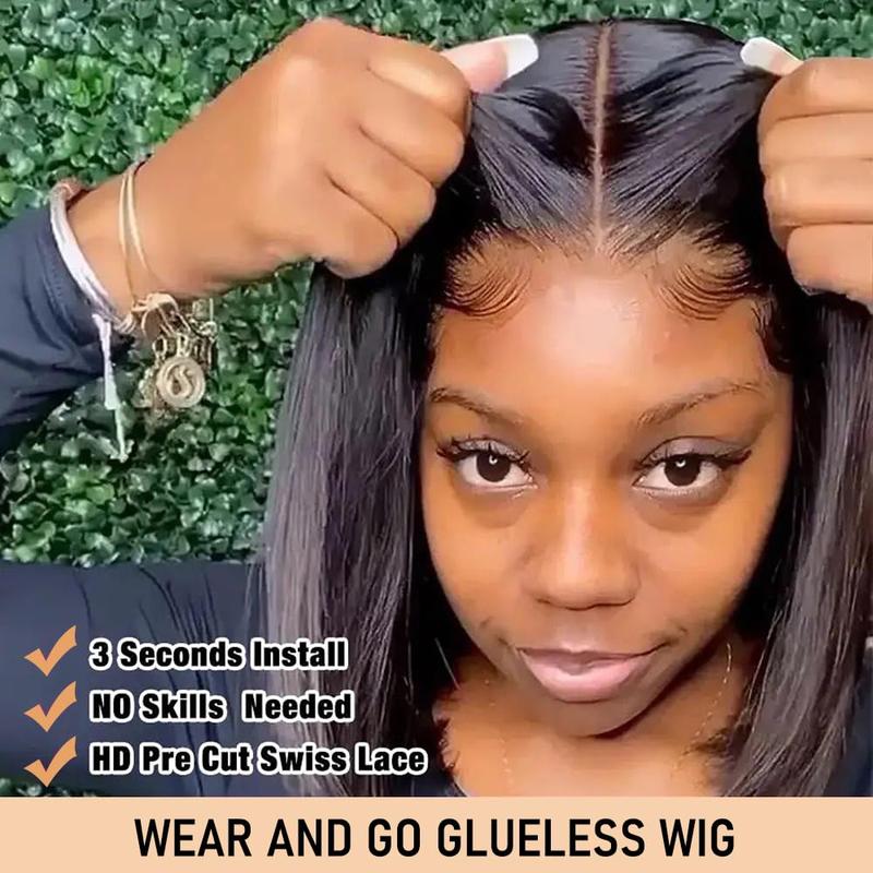 Ready to Wear and Go Glueless Wig Straight for Women Pre Plucked Brazilian 5x5 6x4 Transparent Lace Closure Human Hair Wigs Pre Cut 30 Inch Bling Hair On Sale 180%