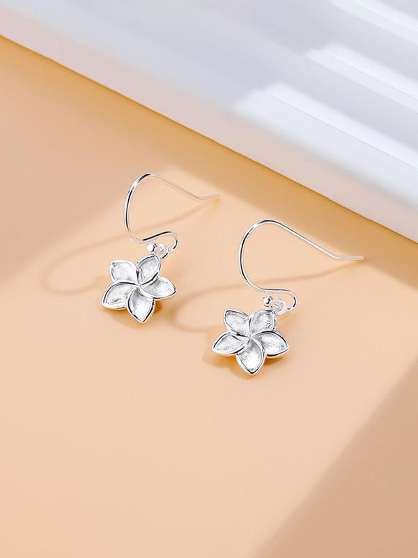 Flower Design Dangle Earrings, Fashionable Jewelry for Women, Elegant Jewelry for Party, Daily Clothing Decor, Trendy All-match & Exquisite Jewelry for Birthday Gift