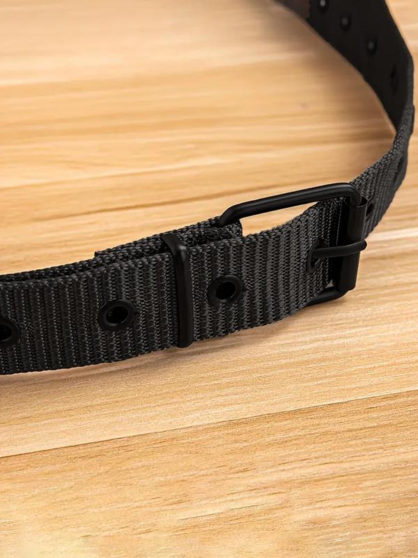 Men's Simple Style Plain Color Belt, Casual Trendy Belt for Daily & Party Decoration, Fashion Belt for Daily Clothing Decor, Trendy All-match & Exquisite Belt for Gift