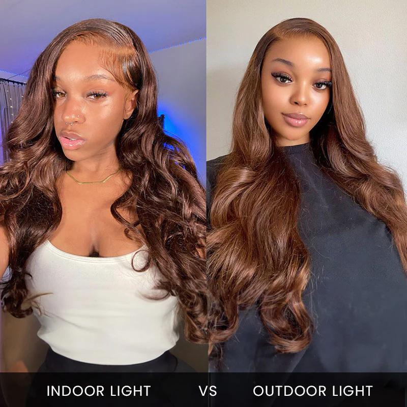 Bling Hair Glueless 5x5 Body Wave Lace Closure Human Hair Wig 30 32inch Chocolate Brown Body Wavy 13x4 Transparent Lace Front Human Hair Wigs Pre-plucked 180Density 13x6 Frontal Transparent Lace Wig For Women On Sale