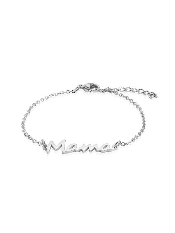 Mama Letter Detail Bracelet, Fashion Matching Bracelet Jewelry for Party, Daily Clothing Decor, Trendy All-match & Exquisite Jewelry for Birthday Gift