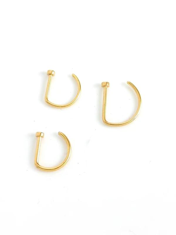 Punk Style Nose Ring, Non-piercing Nose Ring, Fashionable Body Jewelry, Elegant All-match Fashion Accessories, Exquisite Jewelry for Birthday Gifts for Fall 2024