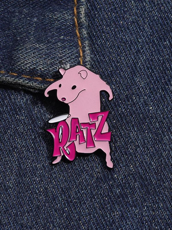 Fashionable Creative Cartoon Animal Design Brooch, Cute Rat Design Brooch, Fashion Clothes Accessories for Women & Men